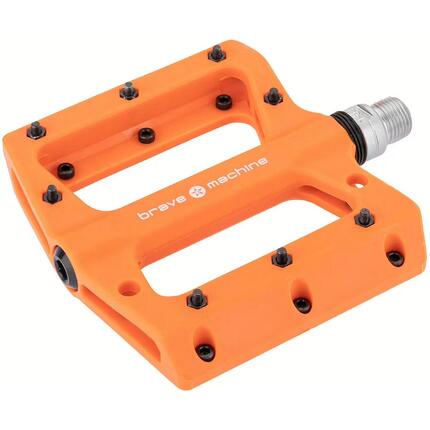 Pedał platformowy BRAVE Dirt 2 pomarańczowy