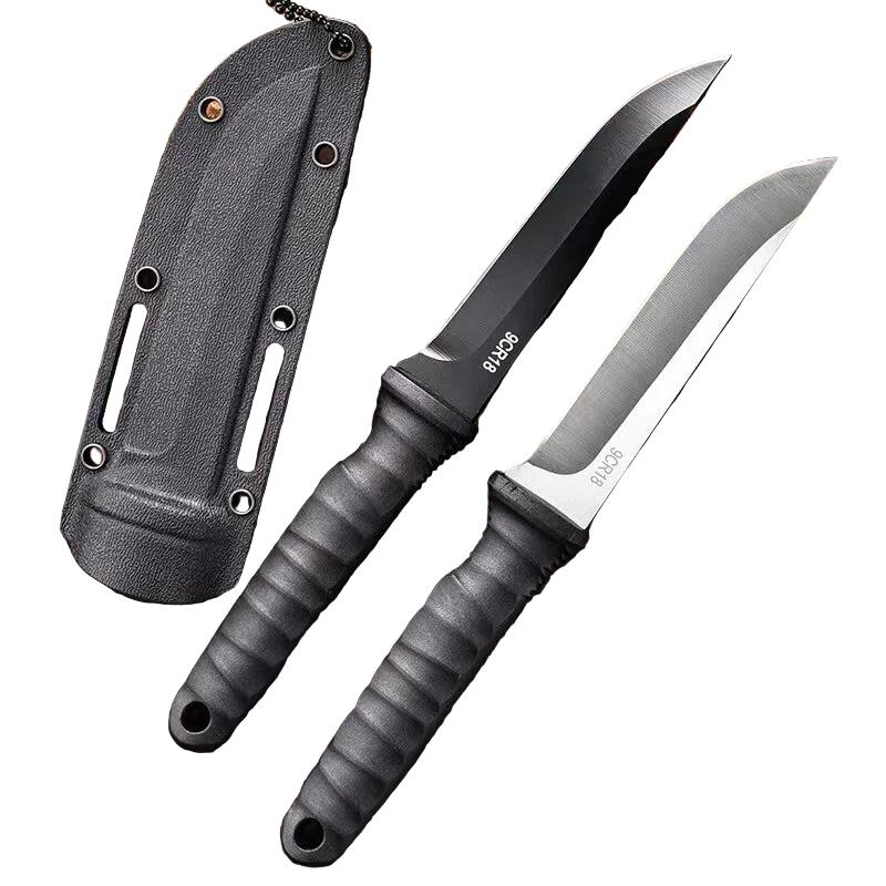 2-Piece Stainless Steel Mini Knife Set Black