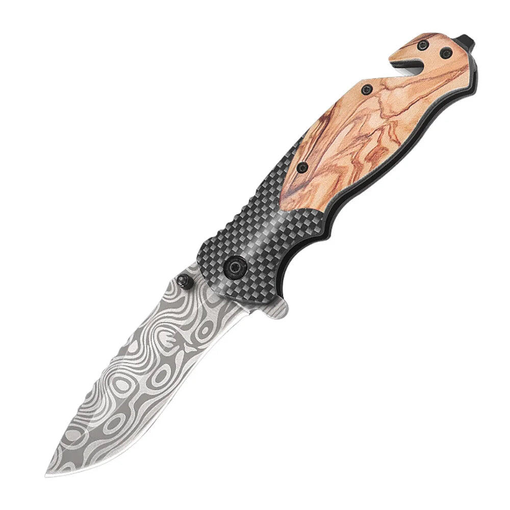 High-Hardness Folding Tactical Knife Brown
