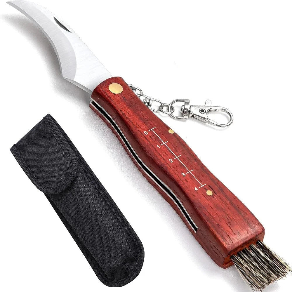 Mushroom Folding Knife Brown