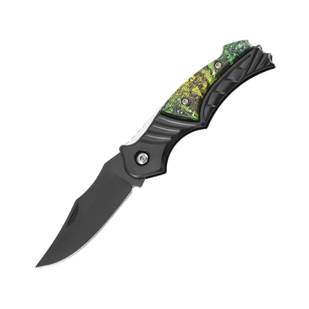 Portable Folding Fruit Knife Green