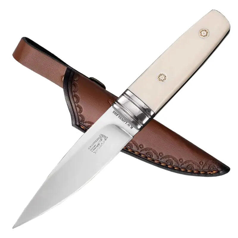 High-Hardness Meat Fruit Cutter Knife Brown