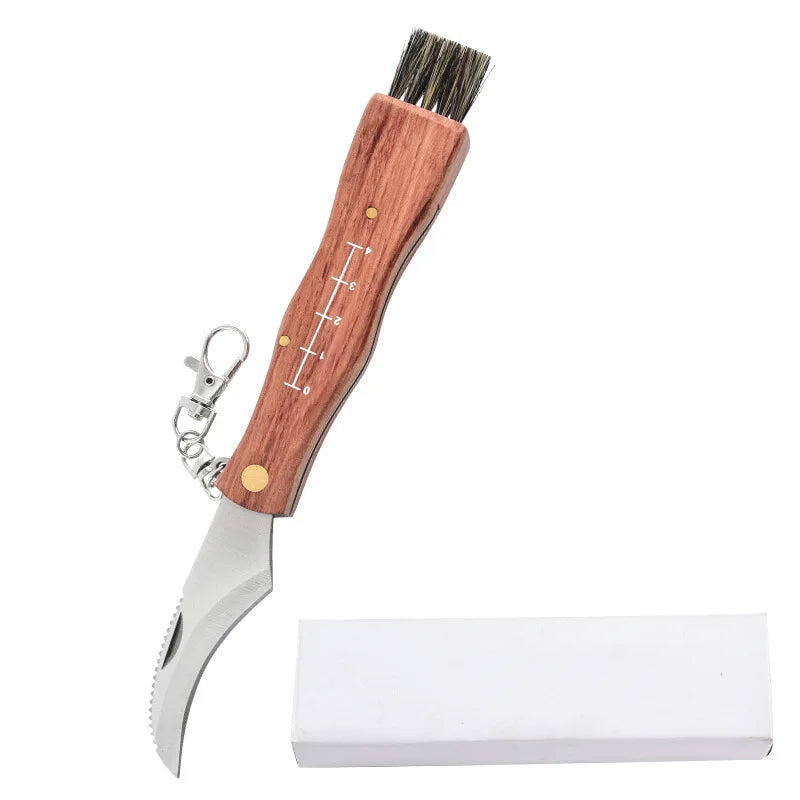 Folding Mushroom Knife Brown