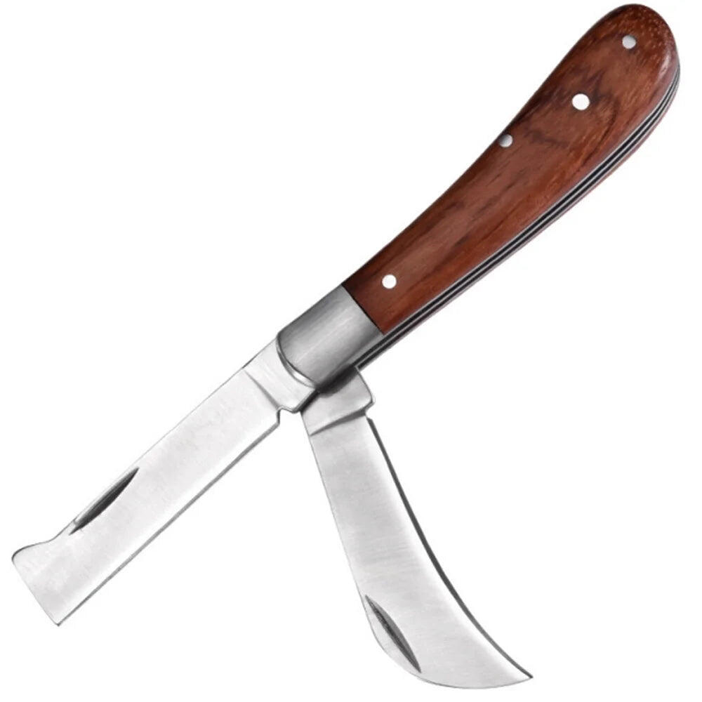 Folding Grafting Knife Brown