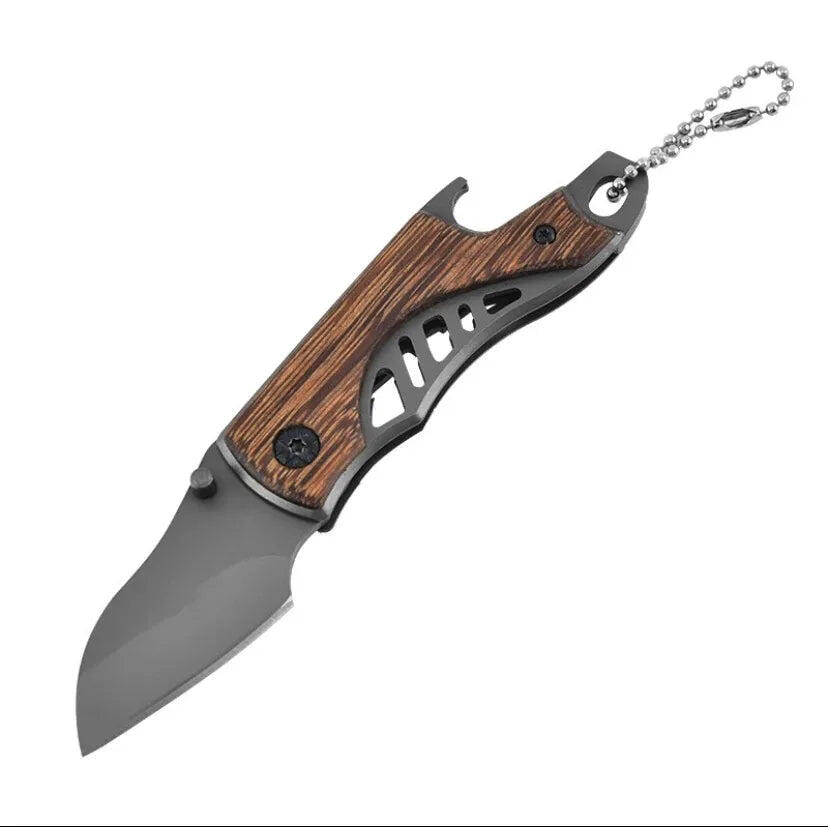 Mini Portable Folding Knife Brown