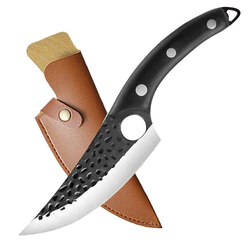 Handmade Forged Kitchen Knife Black