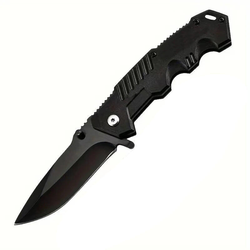 Survival Folding Knife Black