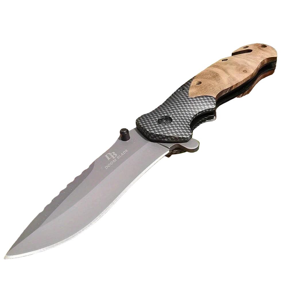 High-Hardness Tactical Folding Knife Brown