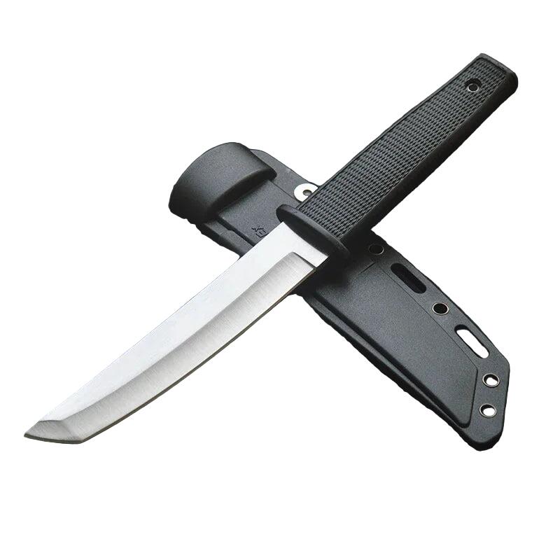 Portable Fixed Blade Knife Silver