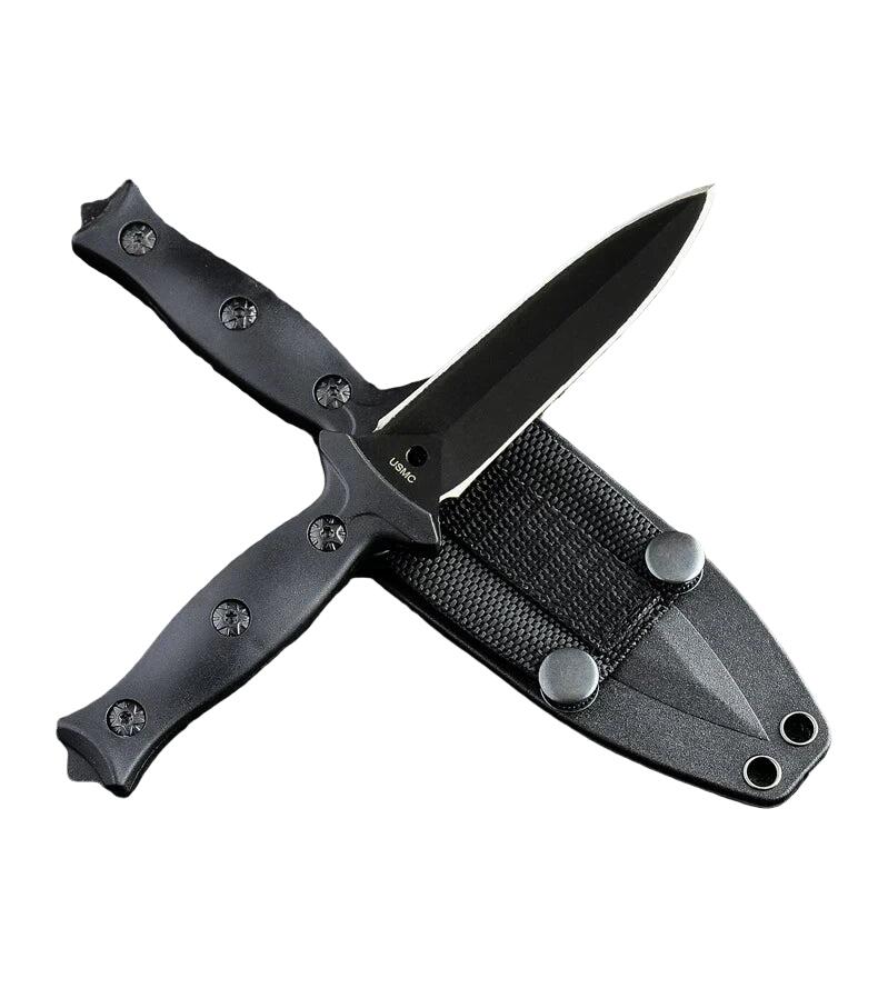 Hunting Tactical Fixed Blade Knife Black