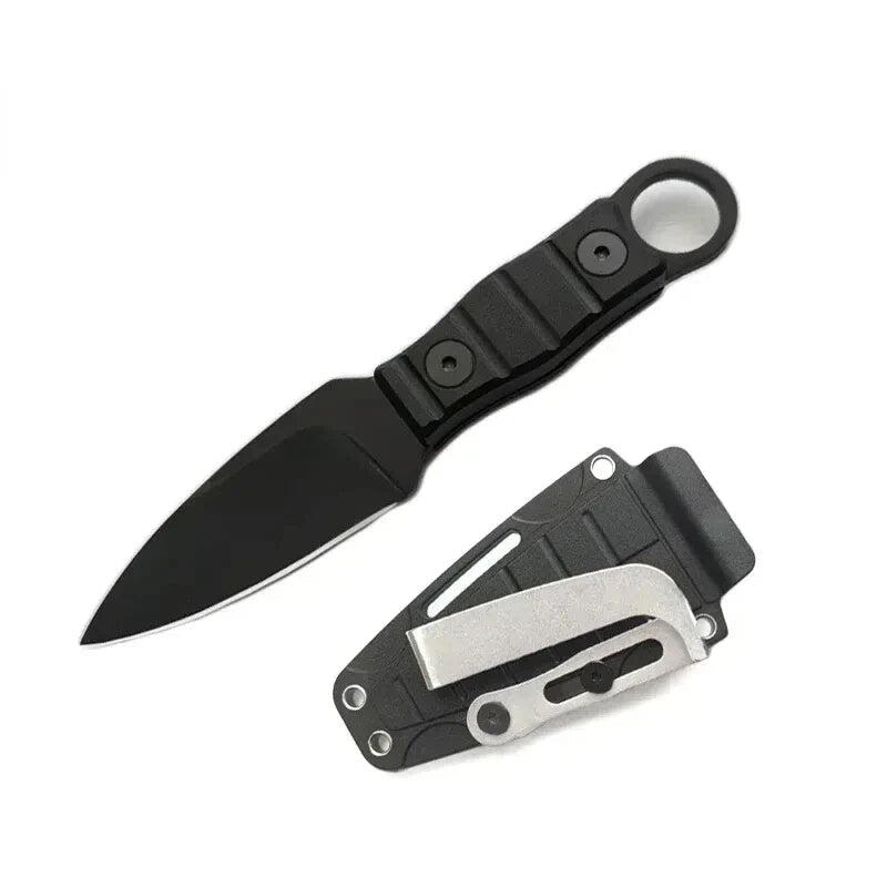 Camping Mini Straight Knife Black
