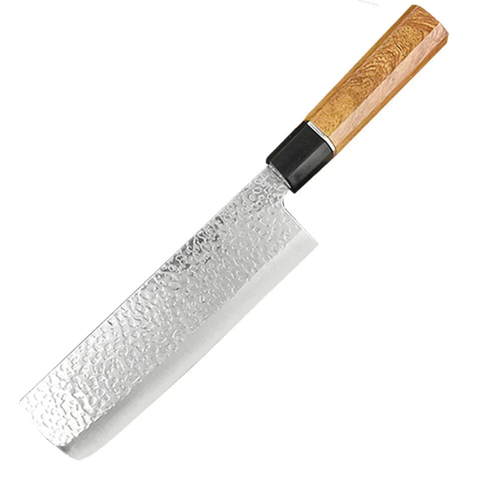 3pcs Hand-Forged Boning Knife Set Brown
