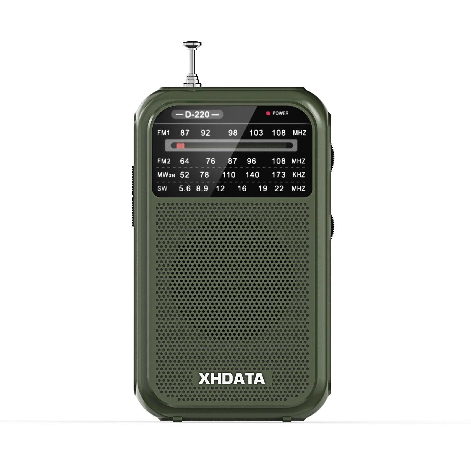 Mini Portable Retro Radio Green