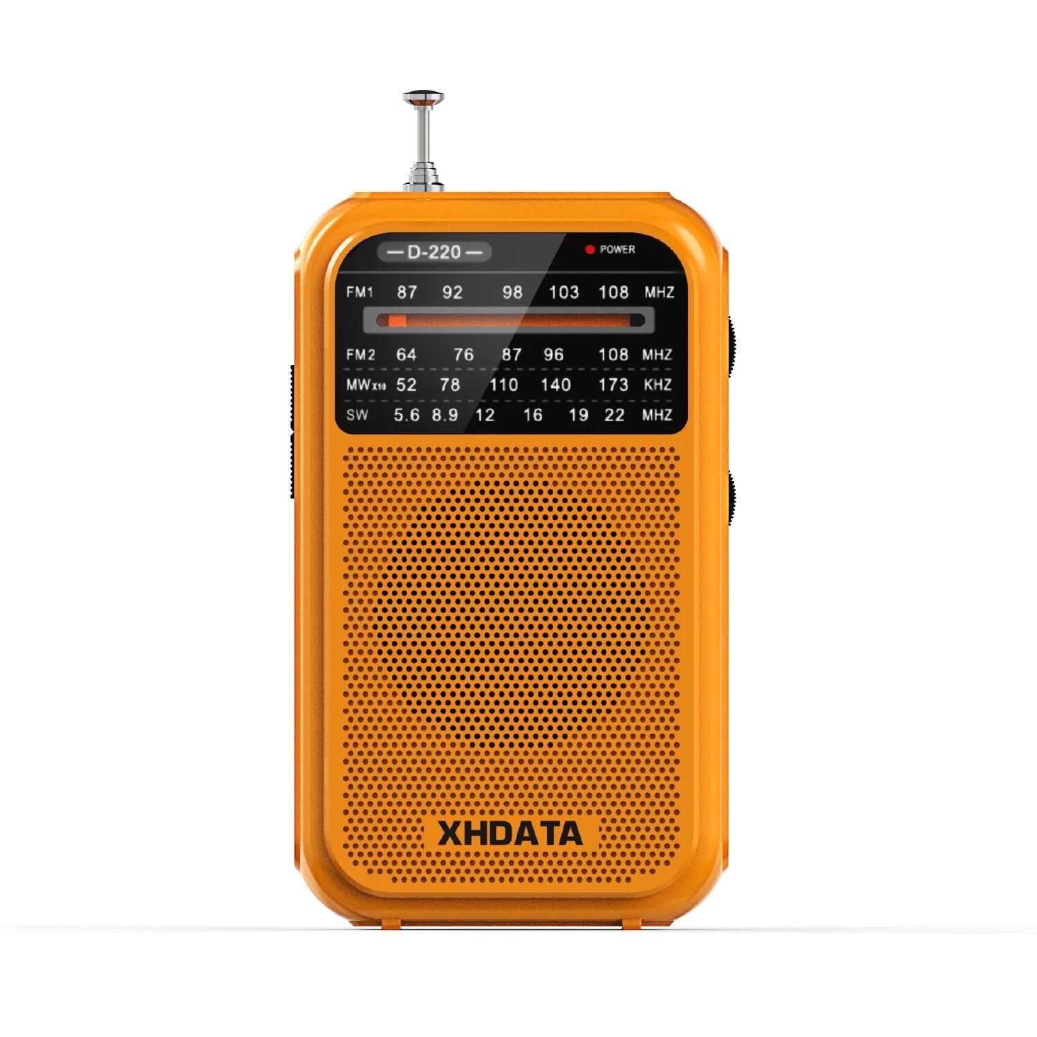Vintage Retro Portable Radio Yellow