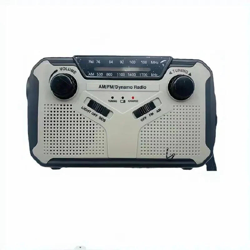 NNEOBA Solar Emergency Radio 4000mAh Grey