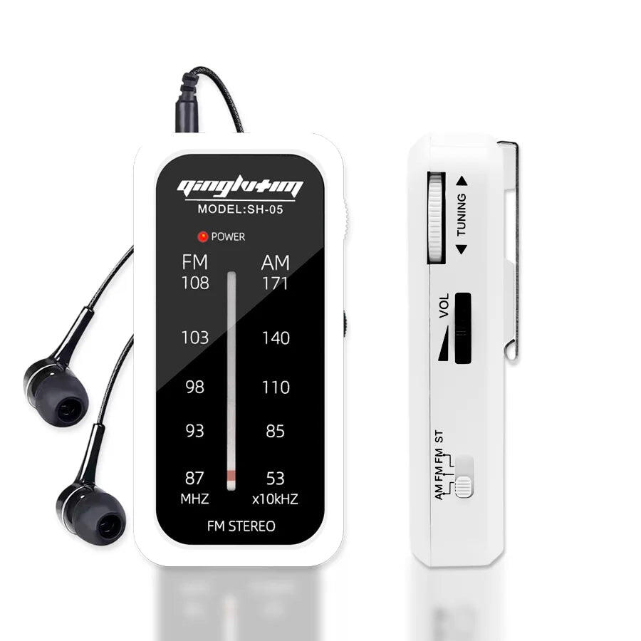 NNEOBA Compact Multi-Band Radio White