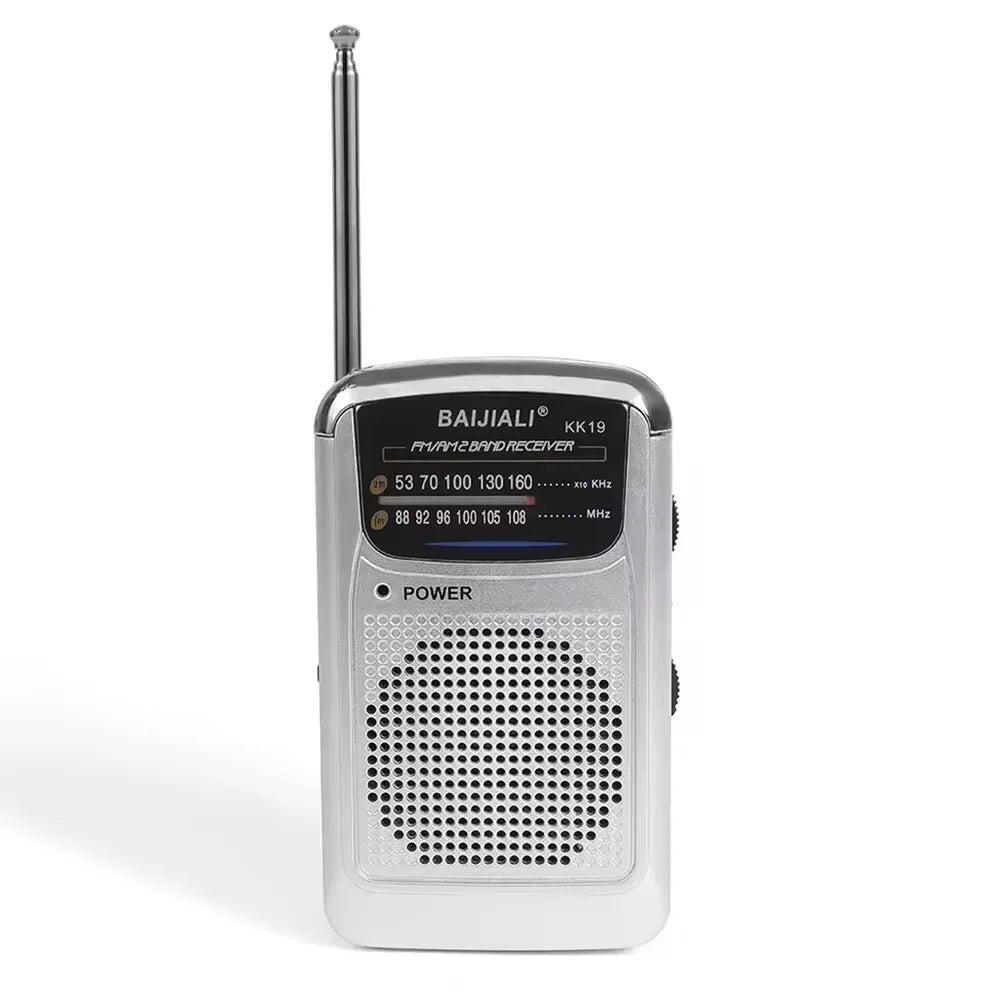 Full Band Portable Mini Pocket Radio Silver