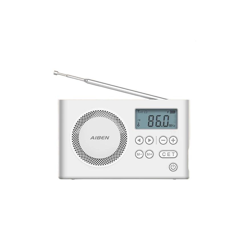 Mini Portable Digital FM Radio White