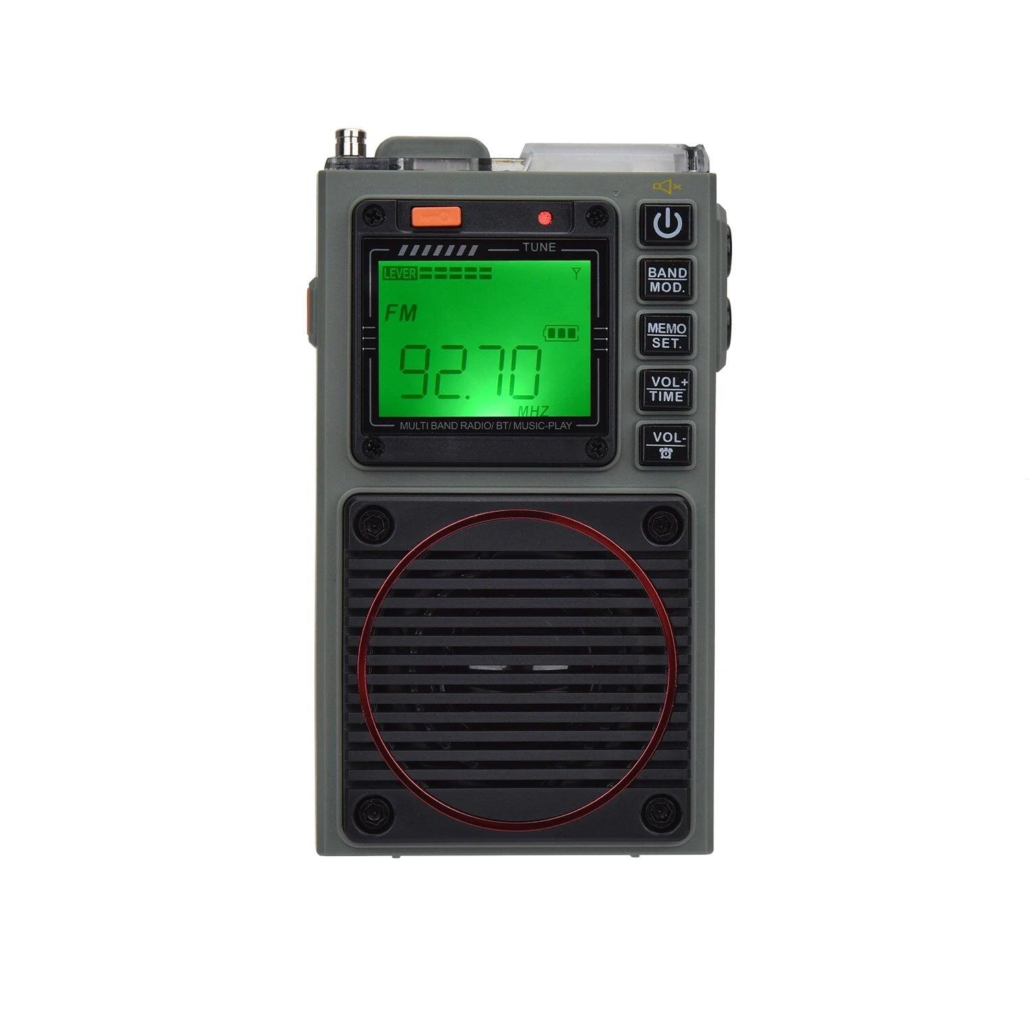 Digital Portable Stereo Speaker Radio Grey