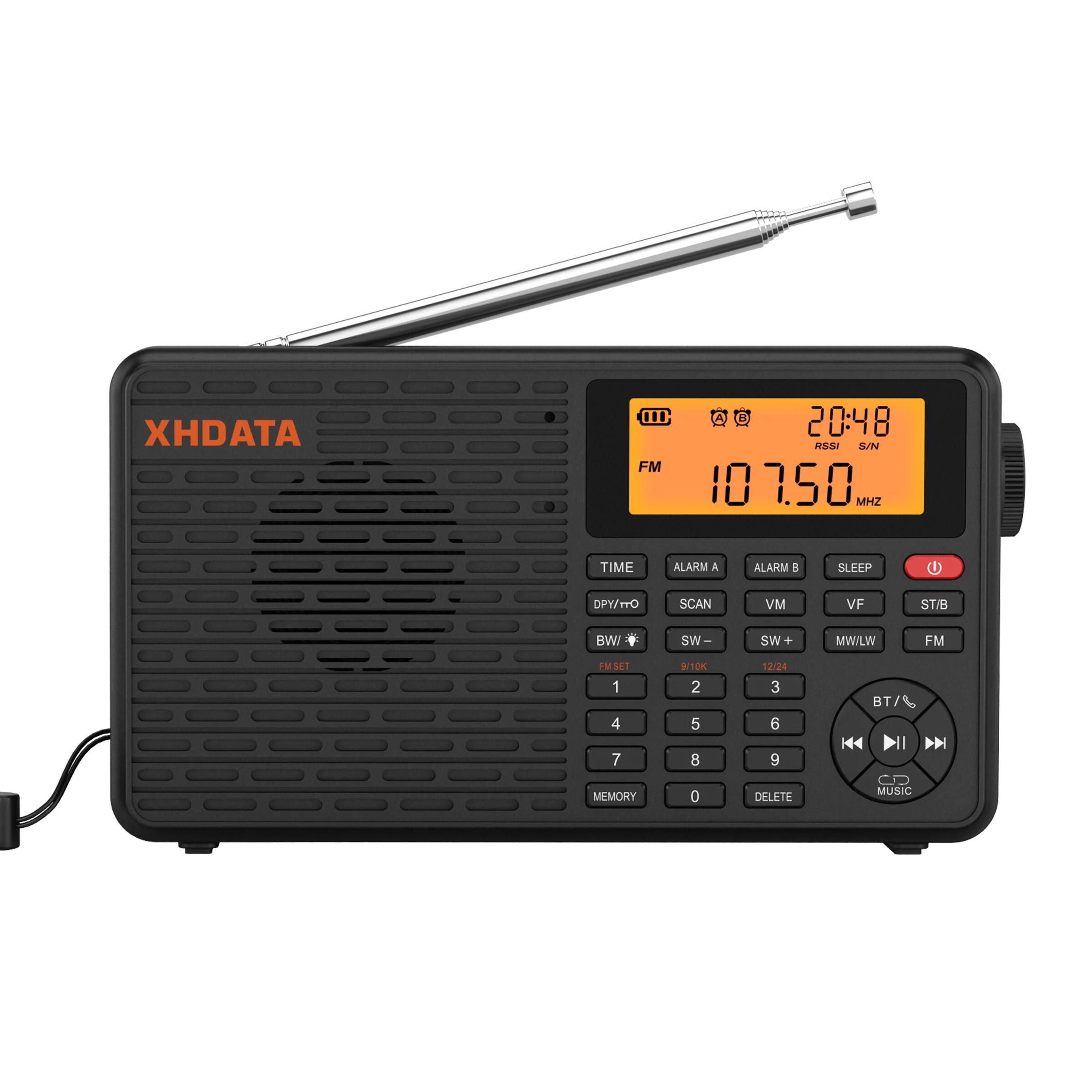 Stereo Digital Portable Radio Black