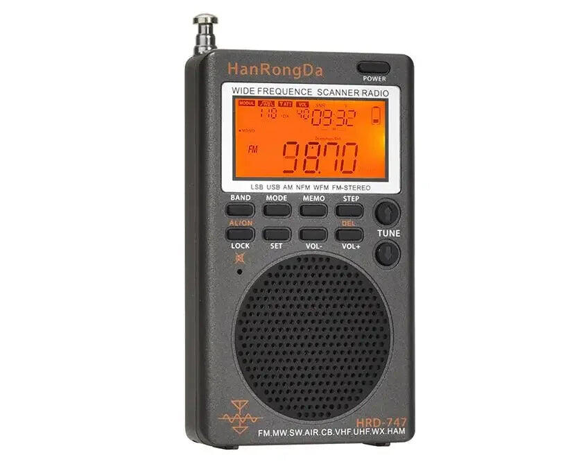 Full-Band Mini Digital Stereo Radio Black