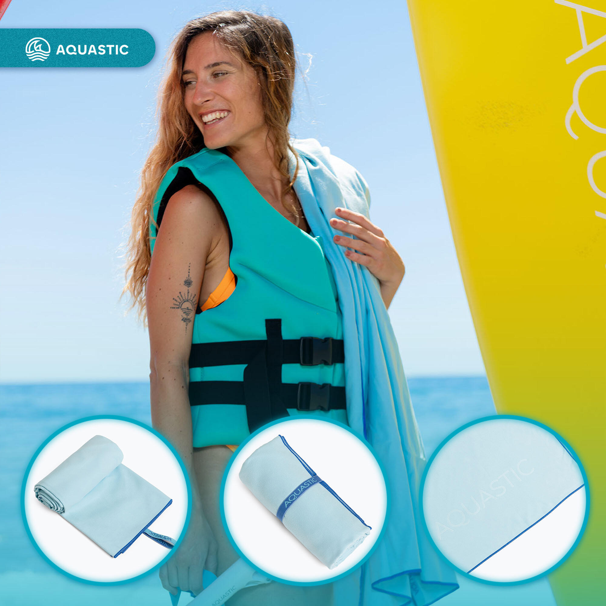 Serviette à séchage rapide AQUASTIC Havelu 3/7