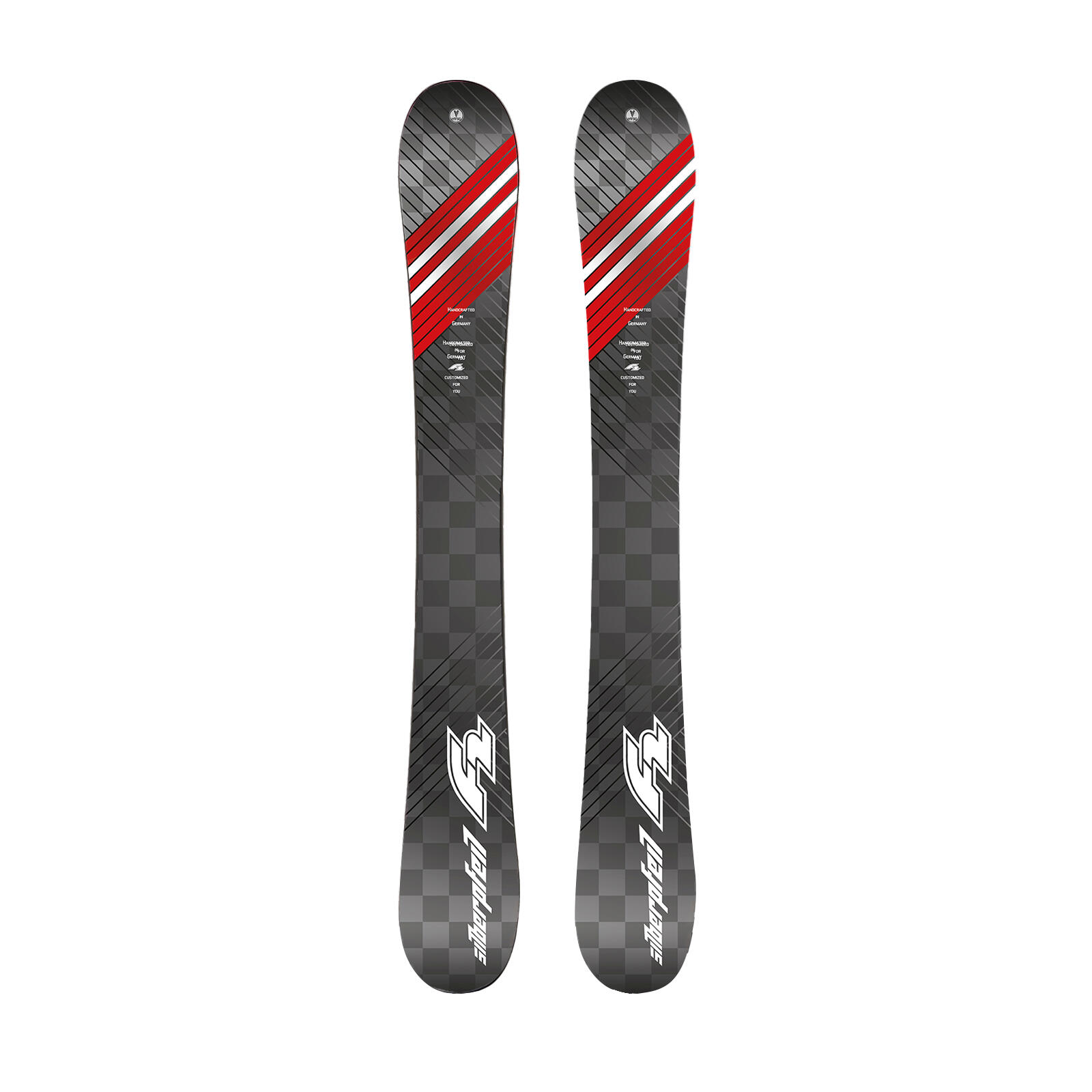 F2 Snowblades Silberpfeil  99cm Set mit Sicherheitsbindung Fun Ski Kurzski 2/3