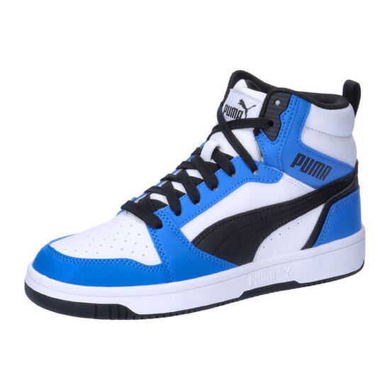 Rebound V6 Mid Sneakers Jugendliche PUMA White Black Shadow Gray