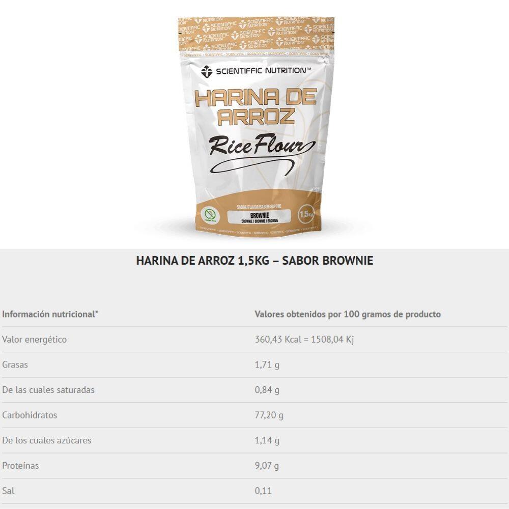 Harina Pregelatinizada de Arroz 1.5 Kg Brownie 3/3