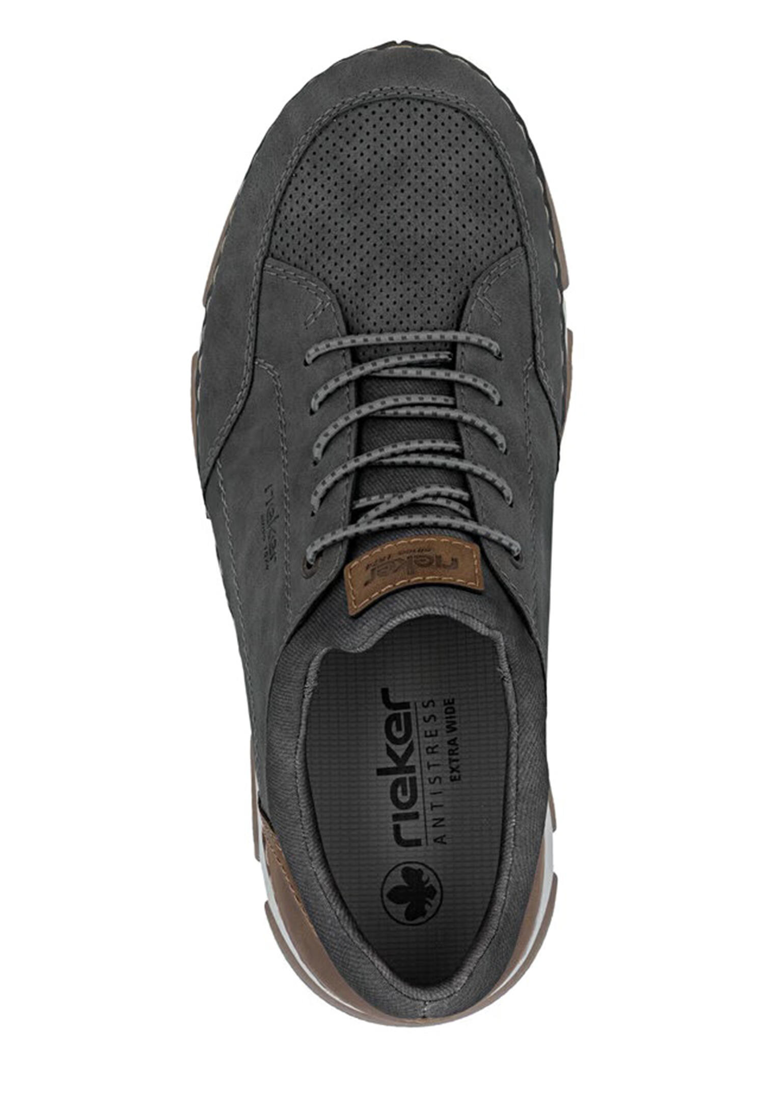 Rieker Herren Slipper Schuhe Sneaker 15950-45 Grey Extraweit 4/5