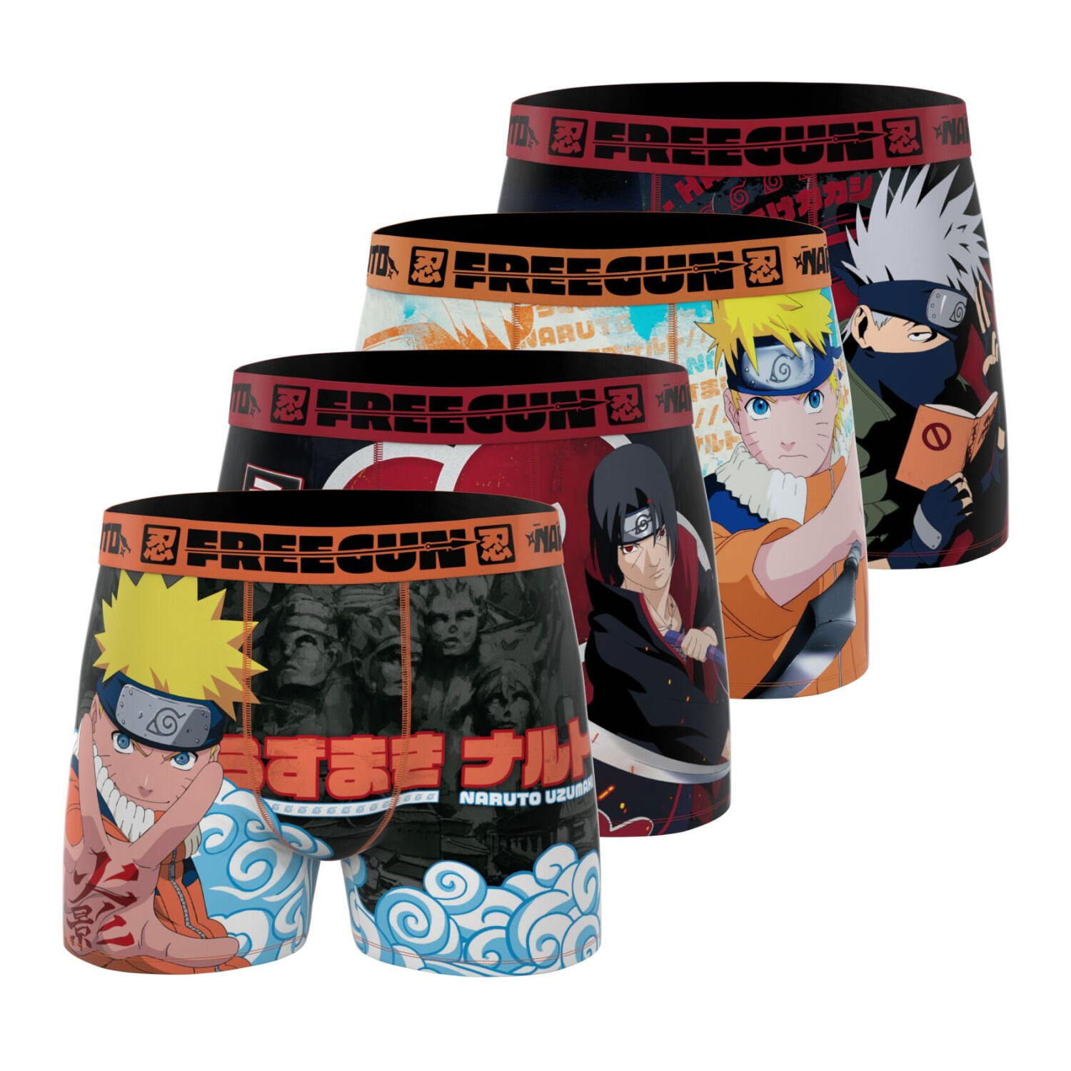 Lot de 4 boxers enfant Naruto Classic 1/5