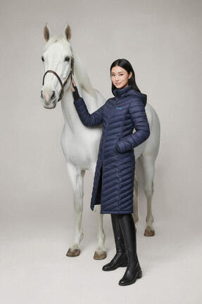 Ingrid Light Jacket Long, Zwart