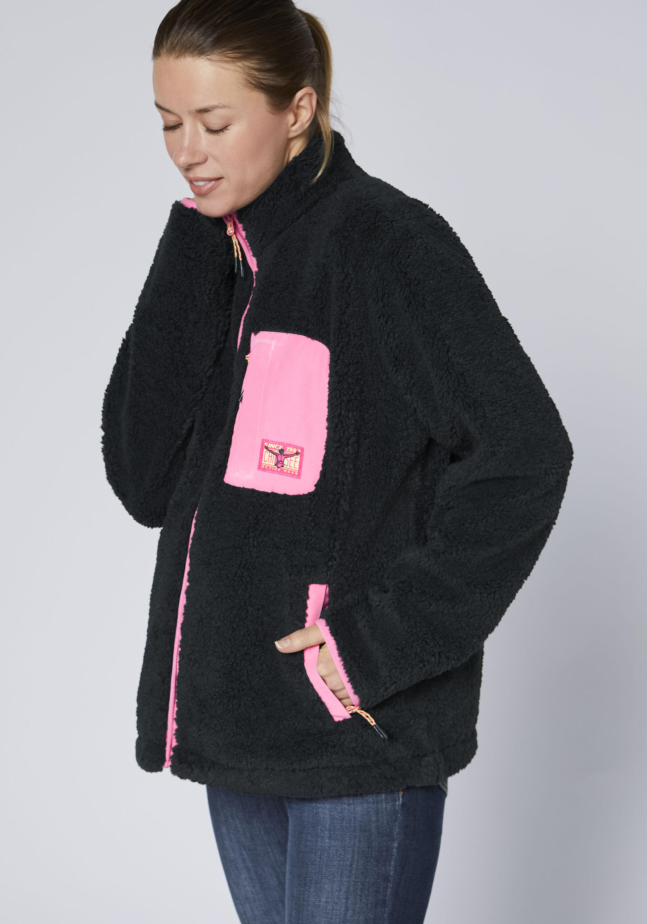 Fleecejacke mit Stehkragen 7/7
