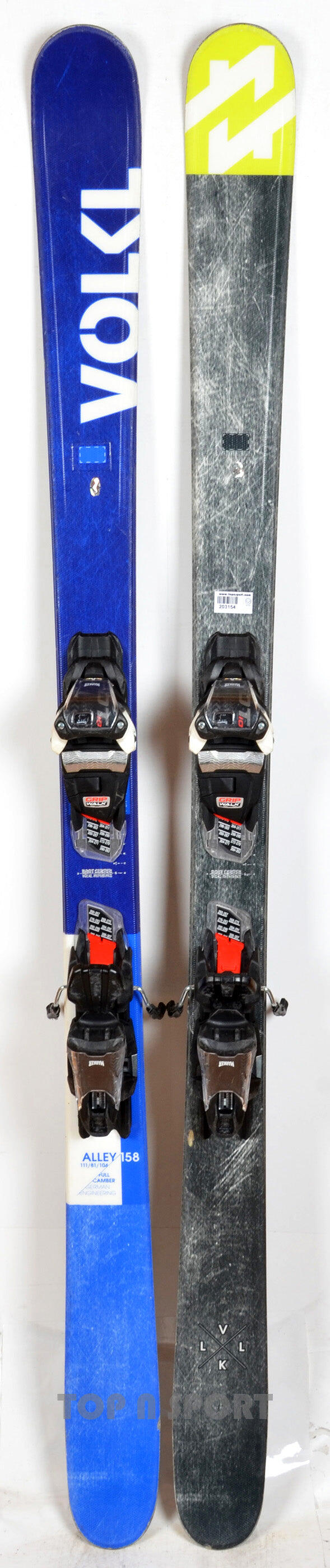 REONDITIONNE - Skis Völkl ALLEY blue/grey - CORRECT 2/5