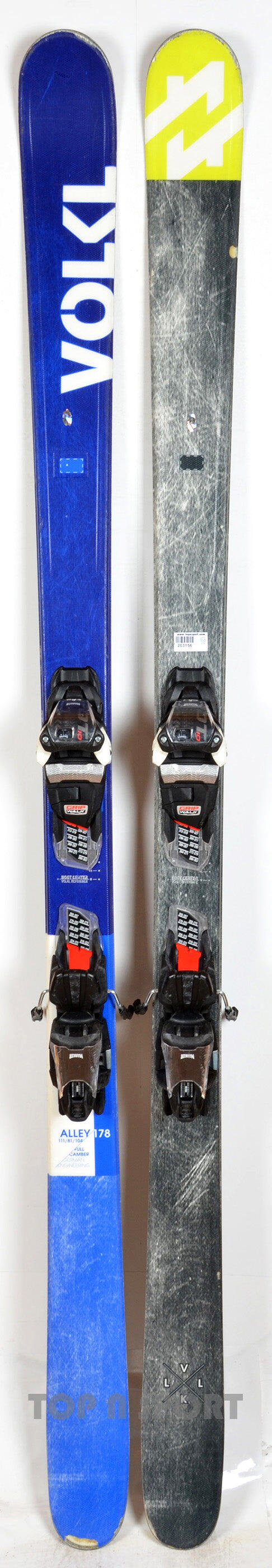 REONDITIONNE - Skis Völkl ALLEY blue/grey - CORRECT 4/5