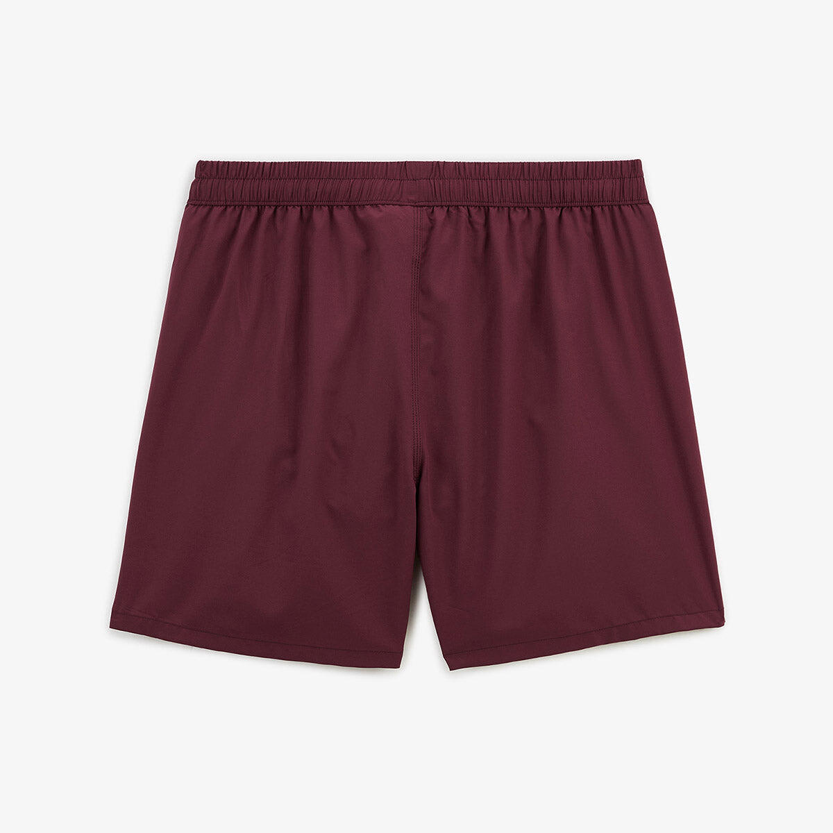 Pantaloncini da bagno tinta unita Nestor rosso bordeaux 3/4