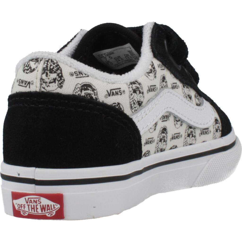 Buty VANS OLD SKOOL V SKULLS Czarny 3/5