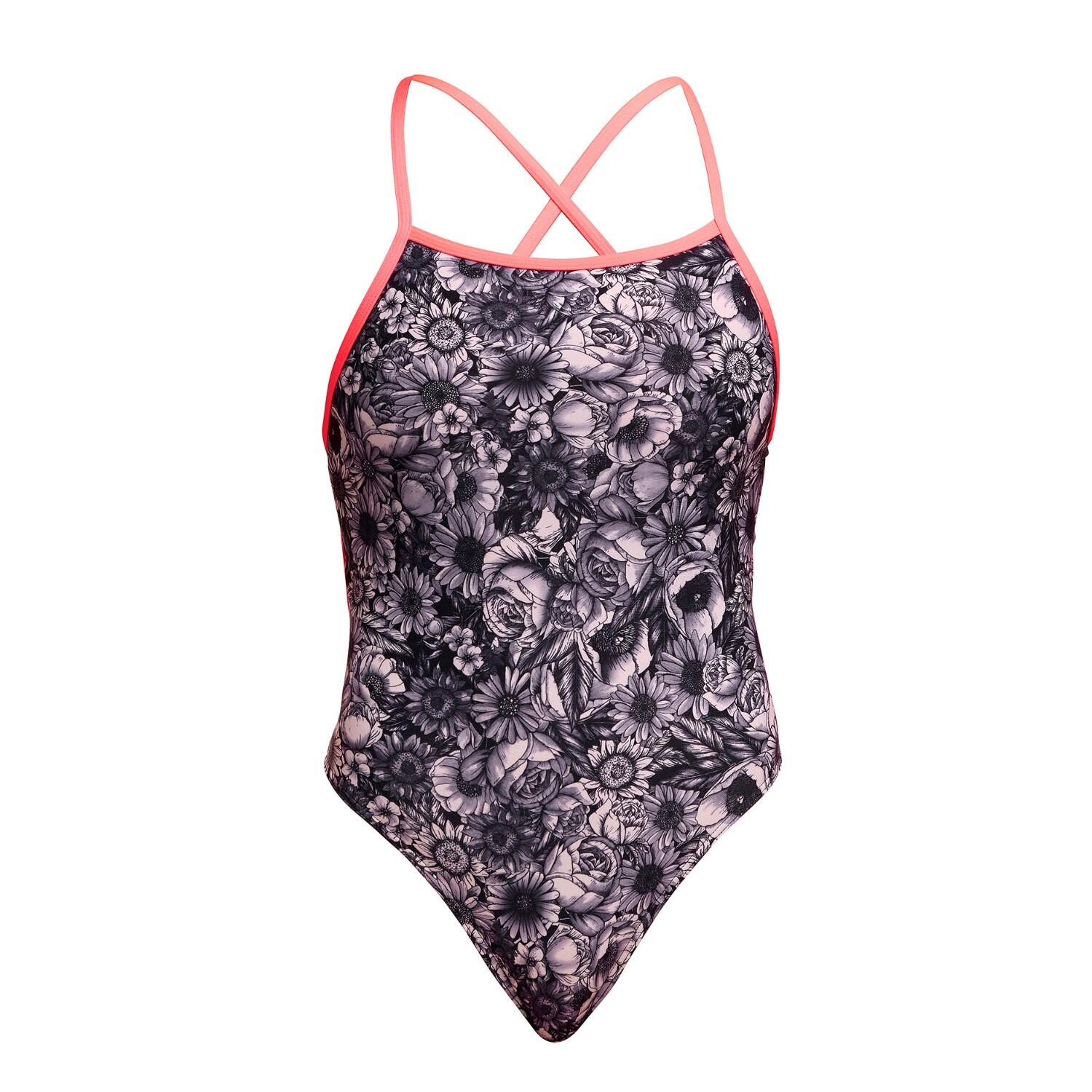Funkita Badeanzug Night Rose Damen zum Binden 4/7