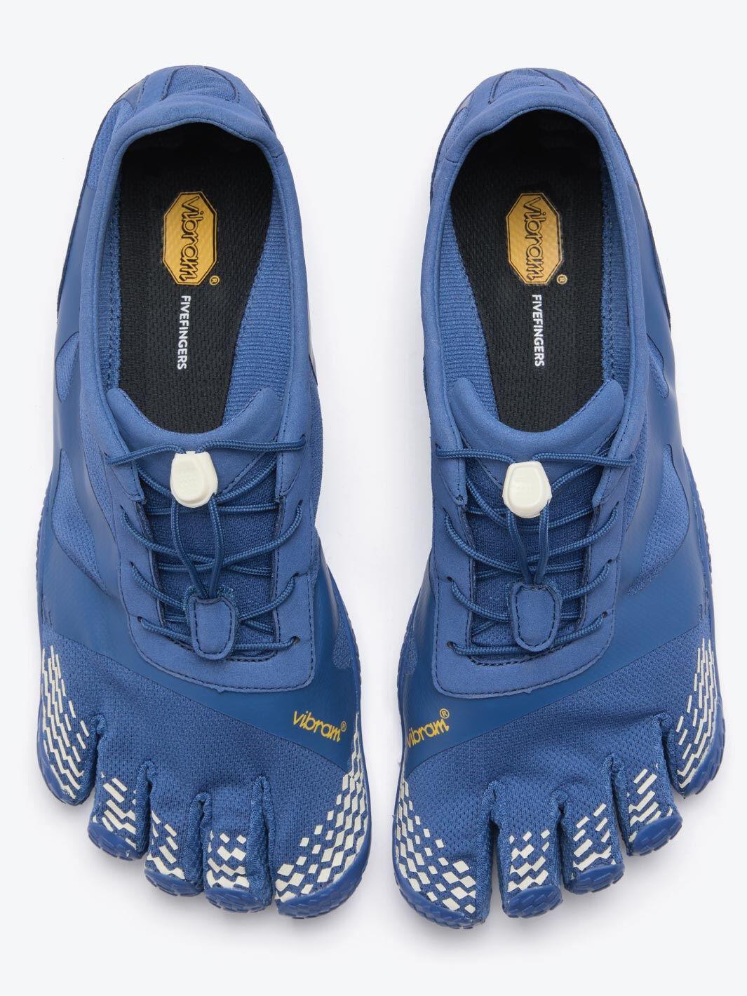 Vibram FiveFingers KSO EVO Mens Barefoot Athletic Shoes - Blue/Ivory ...