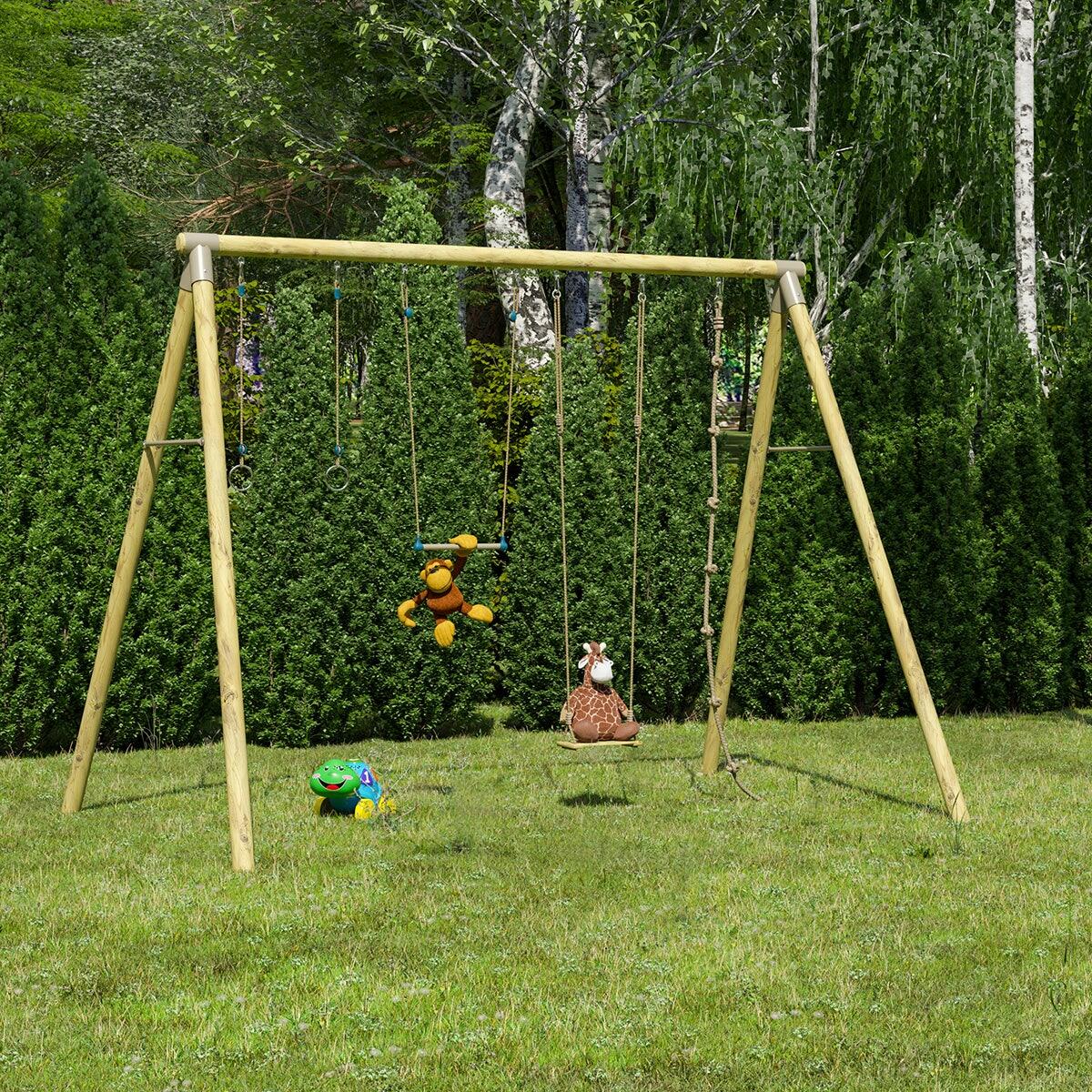 Portique Oliver Trigano   Columpio adulto madera 3 m 9/9
