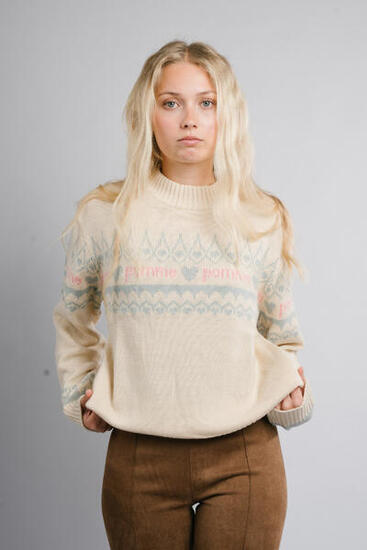 Pull Kiara en maille, crème