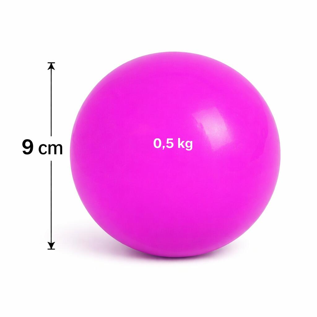 2 Tone Ball Pelota con Peso Fitness Rosa 0,5 kg (Par)) 3/3