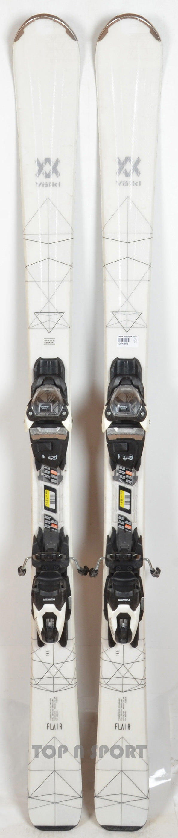 RECONDITIONNE - Skis Völkl FLAIR 7.4 white - BON 4/5
