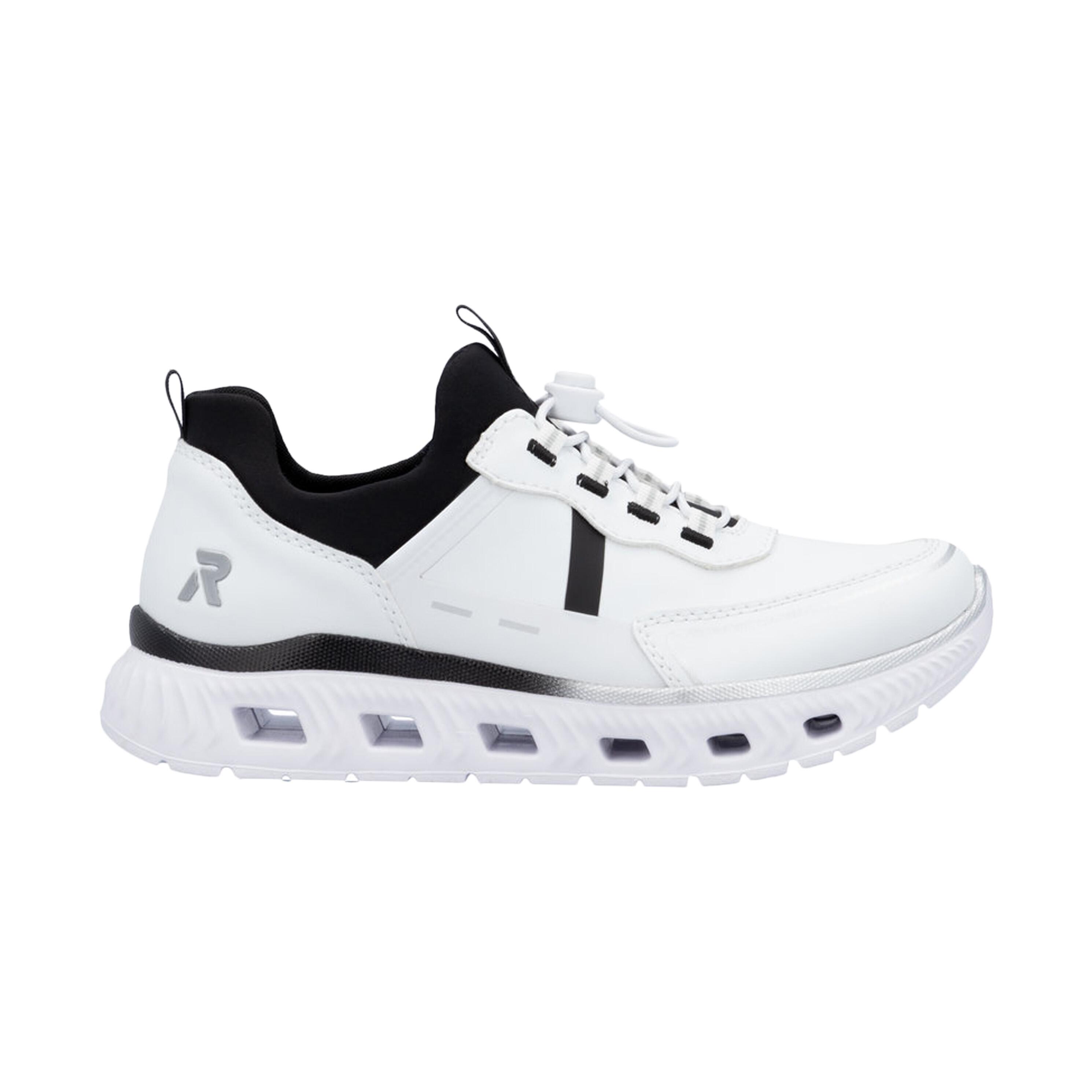 Rieker Damen EDINA Sneaker vegan MemoSoft  M6062-80  White Combi 2/6