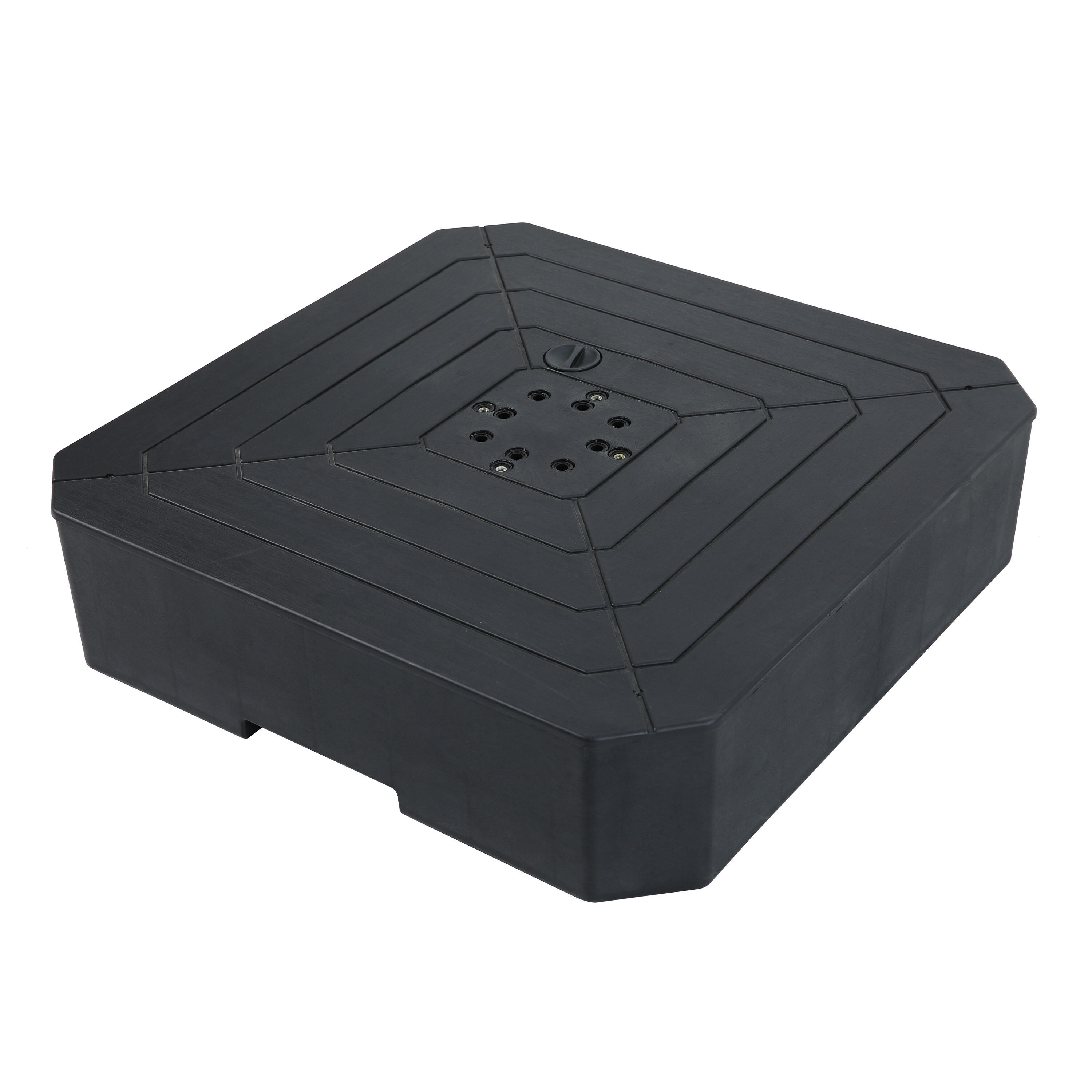 Pied de Parasol en Plastique Remplissable, AXI, 2 Roues, Noir 1/7