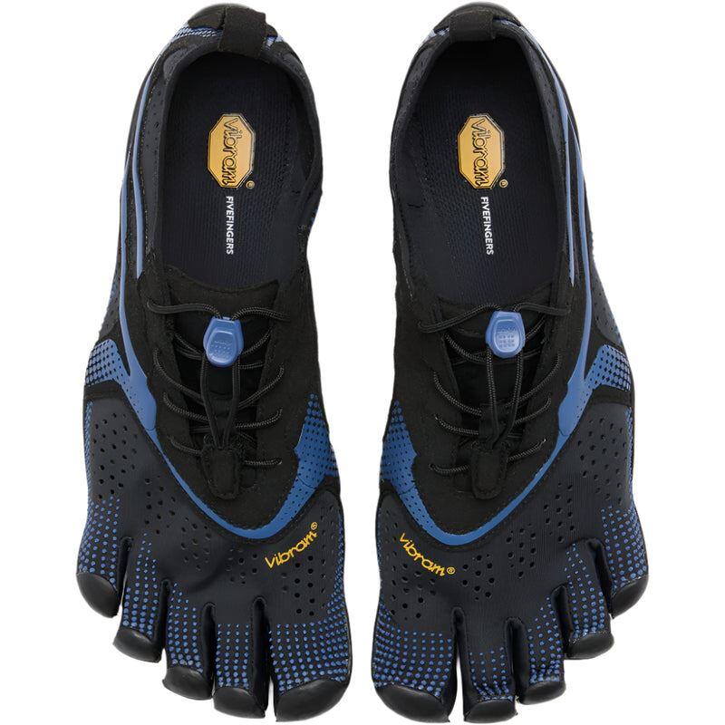 Zapatillas Fivefingers V-RUN hombre Black/ Blue running Hombre Azul VIBRAM 3/4