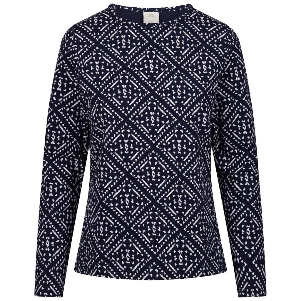Womens Long Sleeve All Over Print Top - Daniela
