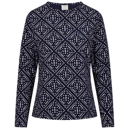Trespass Daniela - top femme manches longues imprimé bleu marine