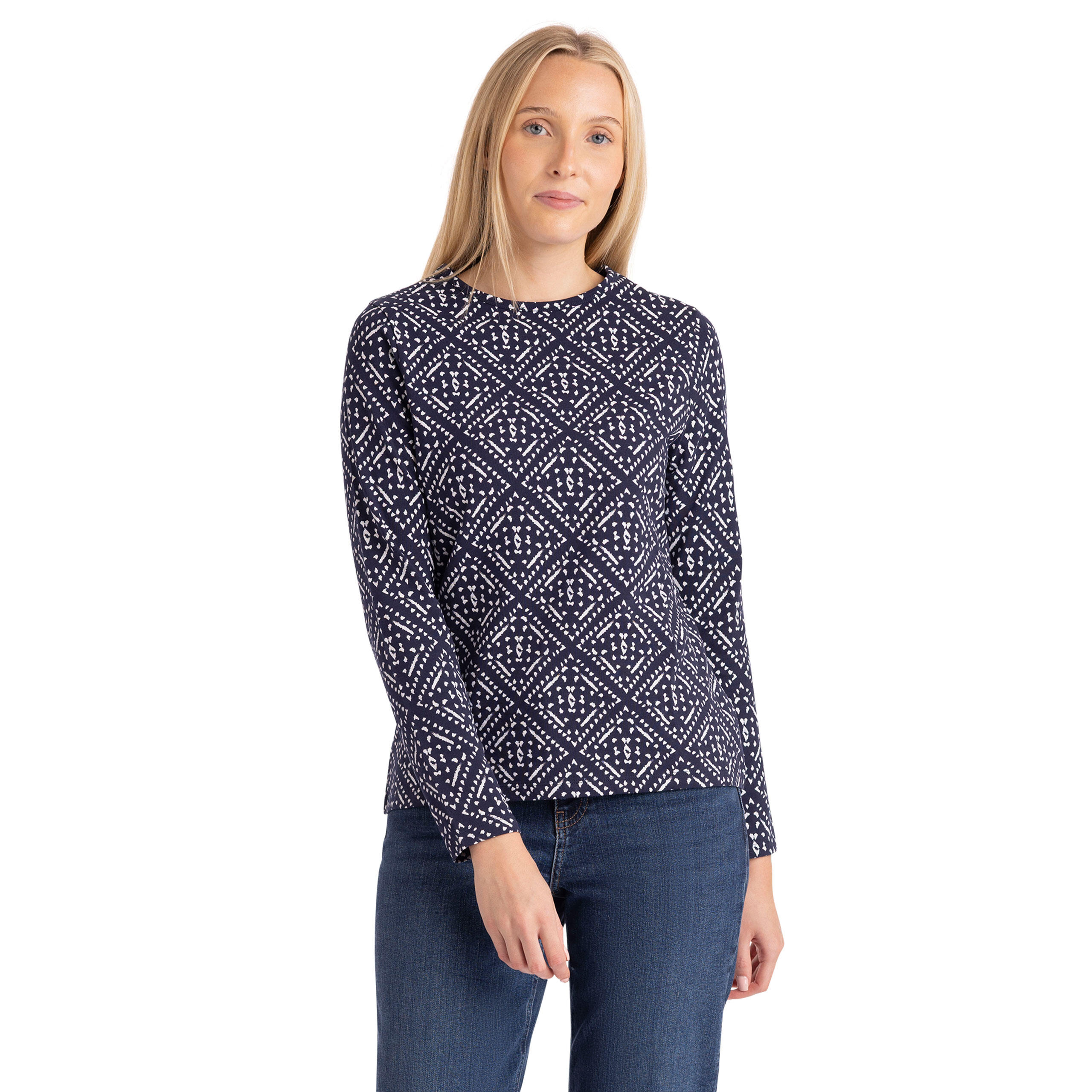 Trespass Daniela - Female Casual Top Navy Print 3/5