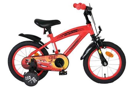 Vélo enfant Disney Cars 14 pouces pour garçon - rouge